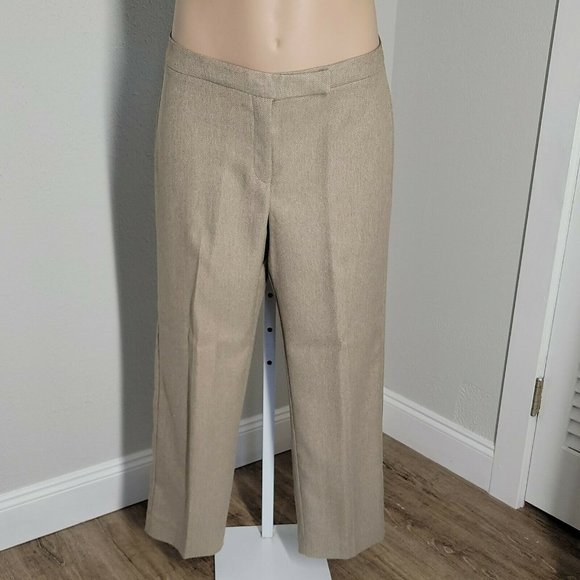 Isabella Classy Tweed Button Up Blazer & Pants 2 Piece Suit ~ Sz 12 ~ Beige - Picture 2 of 8